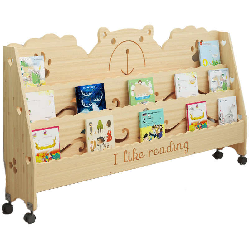 Scandinavian Style Bookshelf Closed Back Solid Wood Bookcase for Home and Office 47.2"L x 7.9"W x 24.8"H Clearhalo 'Bookcases' 'furn' 'furn_bookcases' 'Furniture' 'furniture_bookcases' 'kitchen' 'kitchen_bookcases' 'Living Room Furniture' 'Office Furniture' 4750057