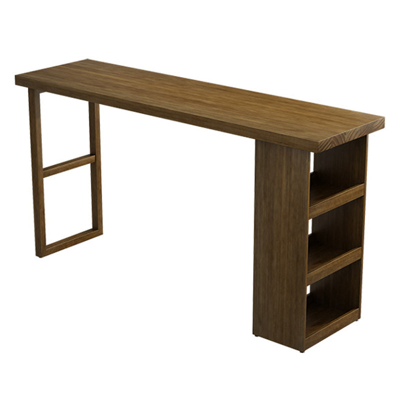 Rectangle Wood Bar Dining Table Contemporary Bar Table with Sled Base Without Chairs Clearhalo 'Bar Furniture' 'Bar Tables' 'bar_tables' 'furn' 'furn_bar_tables' 'Furniture' 'furniture_bar_tables' 'Kitchen & Dining Furniture' 4759745