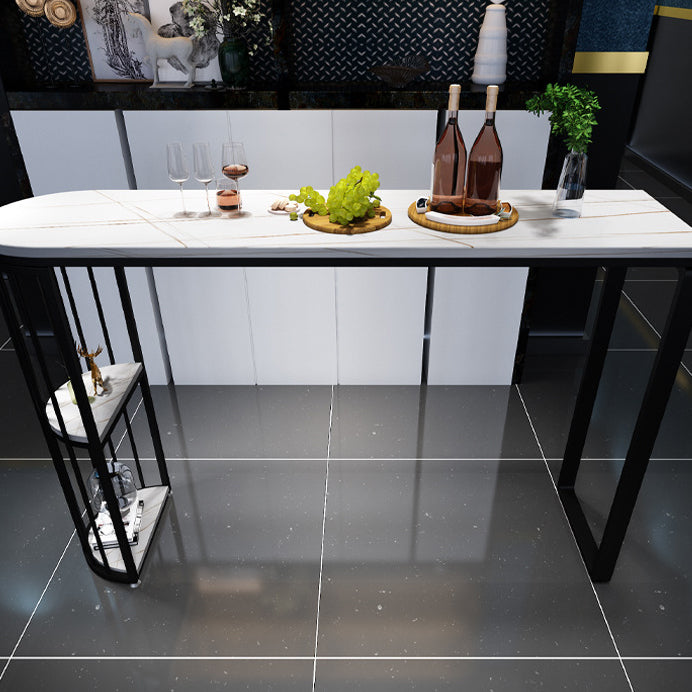 Contemporary Style Dining Bar Counter Table Rectangle Table for Home 70.9"L x 15.7"W x 41.3"H Without Chairs Clearhalo 'Bar Furniture' 'Bar Tables' 'bar_tables' 'furn' 'furn_bar_tables' 'Furniture' 'furniture_bar_tables' 'Kitchen & Dining Furniture' 4768423