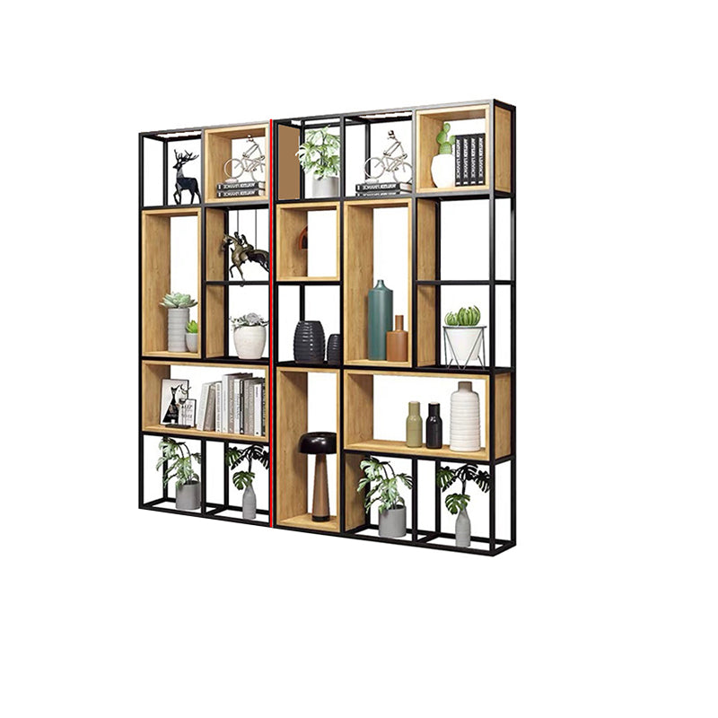 9.84"W Bookcase Industrial Style Open Back Bookcase for Study Room Home Office 78.7"L x 9.8"W x 78.7"H Clearhalo 'Bookcases' 'furn' 'furn_bookcases' 'Furniture' 'furniture_bookcases' 'kitchen' 'kitchen_bookcases' 'Living Room Furniture' 'Office Furniture' 4804296