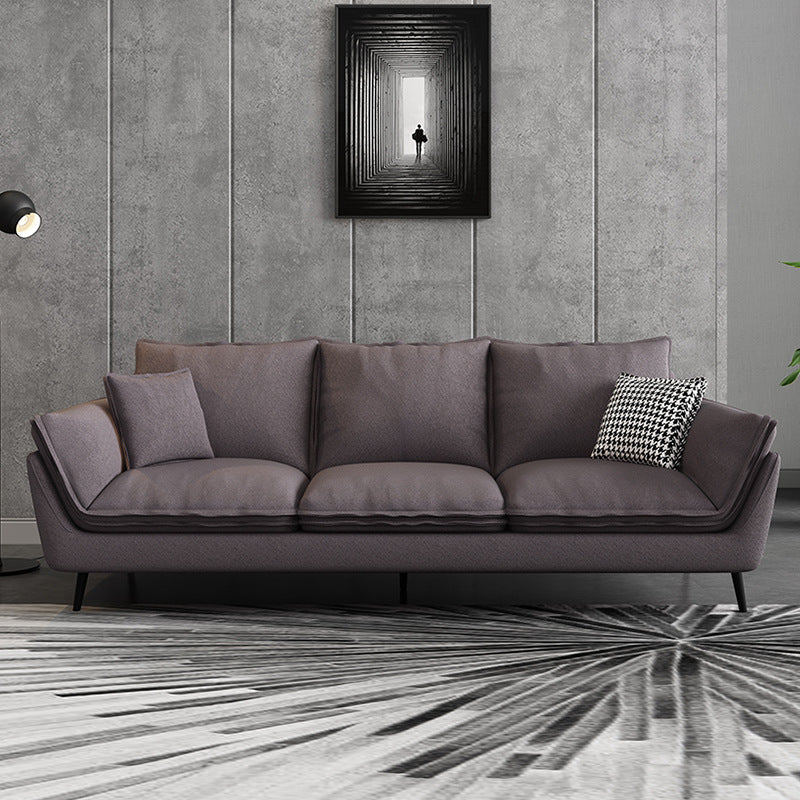 Flared Arm Sofa with 3 Pillows for Apartment and Bonus Room Coffee Clearhalo 'furn' 'furn_sofas' 'Furniture' 'furniture_sofas' 'kitchen' 'kitchen_sofas' 'Living Room Furniture' 'Sofa' 'sofas' 4804867