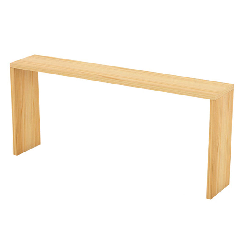 Contemporary Style Rectangle Bar Counter Table Wooden Dining Table for Kitchen 94.5"L x 15.7"W x 41.3"H Without Chairs Clearhalo 'Bar Furniture' 'Bar Tables' 'bar_tables' 'furn' 'furn_bar_tables' 'Furniture' 'furniture_bar_tables' 'Kitchen & Dining Furniture' 4807039