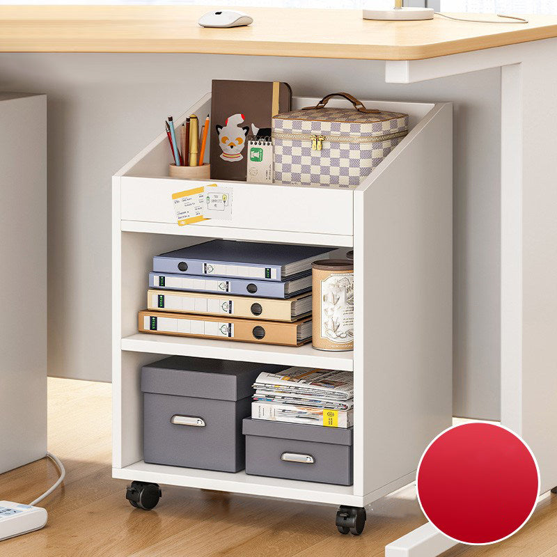 Open Back Bookcase Scandinavian Style Bookshelf for Home Office Study Room 15.7"L x 11.8"W x 25.2"H White Clearhalo 'Bookcases' 'furn' 'furn_bookcases' 'Furniture' 'furniture_bookcases' 'kitchen' 'kitchen_bookcases' 'Living Room Furniture' 'Office Furniture' 4844569