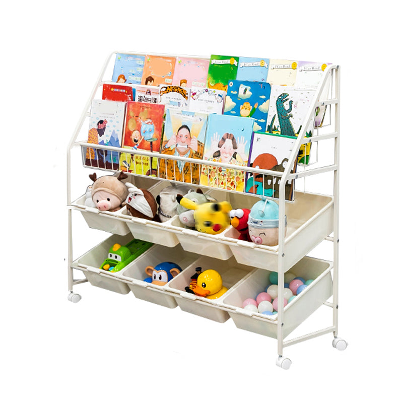 Contemporary Style Bookcase Open Back Bookshelf for Office and Home 46.9"L x 13.8"W x 40.2"H Clearhalo 'Bookcases' 'furn' 'furn_bookcases' 'Furniture' 'furniture_bookcases' 'Office Furniture' 4859399