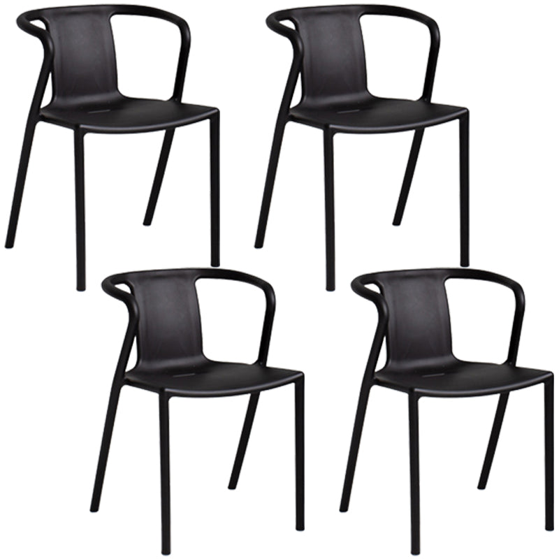 Contemporary Style Chair Dining Armless Plastic Chairs for Kitchen Clearhalo 'Dining Chairs' 'Dining Tables & Seating' 'dining_chair' 'Furniture' 'furniture_dining_chair' 'Kitchen & Dining Furniture' 4877304