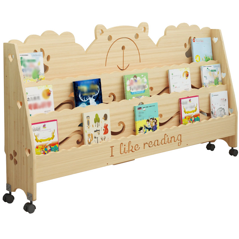 Ladder Closed Back Bookshelf Solid and Manufactured Wood Bookshelf for Home 47.2"L x 7.9"W x 24.8"H Natural Clearhalo 'Bookcases' 'furn' 'furn_bookcases' 'Furniture' 'furniture_bookcases' 'Office Furniture' 4878654