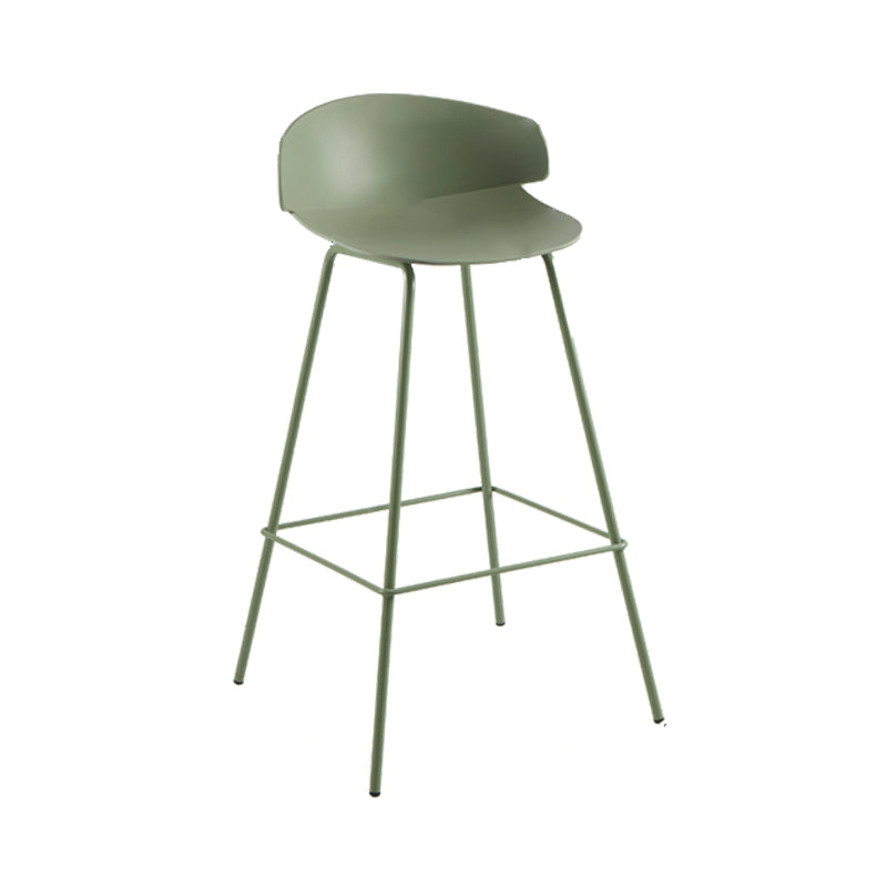 Scandinavian Matte Finish Metal Bar Stool Milk Tea Shop Footrest Stool Green 1 Piece Clearhalo 'Bar Furniture' 'Bar Stools' 'bar_stools' 'furn' 'furn_bar_stools' 'Furniture' 'furniture_bar_stools' 'Kitchen & Dining Furniture' 4940328
