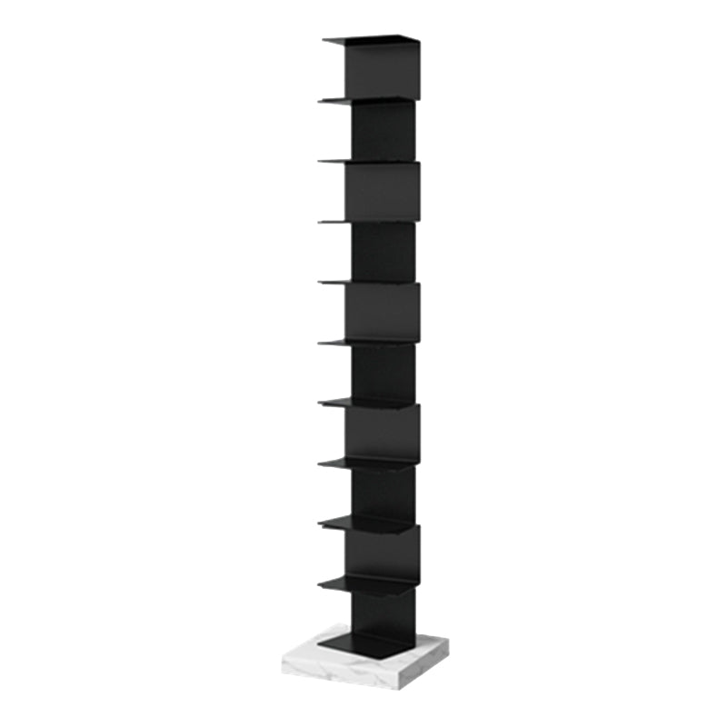 Modern Style Vertical Bookshelf Closed Back Metal Bookcase for Home 13.8"L x 13.8"W x 68.9"H Clearhalo 'Bookcases' 'furn' 'furn_bookcases' 'Furniture' 'furniture_bookcases' 'Office Furniture' 4945618