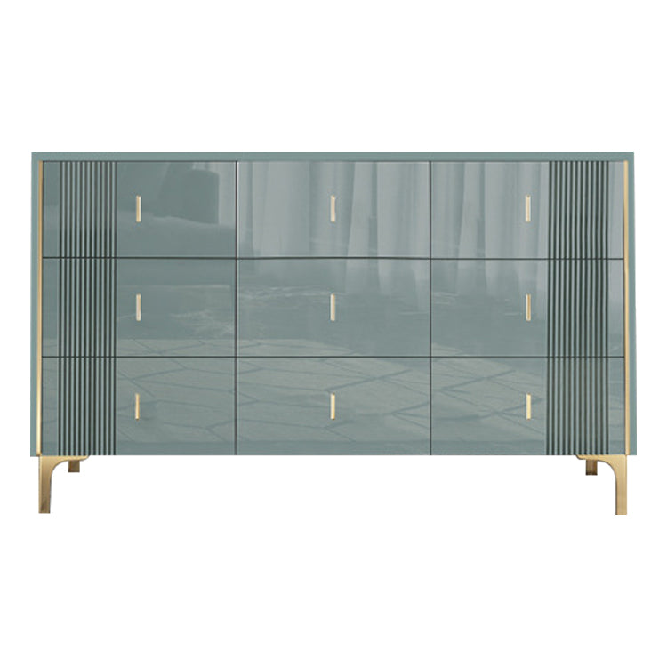 Modern Style Stone Buffet Sideboard 15.7"D Dining Room Buffet Server with Drawer Green 63"L x 16"W x 32"H Clearhalo 'buffet_sideboard' 'Buffets & Sideboards' 'Furniture' 'furniture_buffet_sideboard' 'Kitchen & Dining Furniture' 4948442