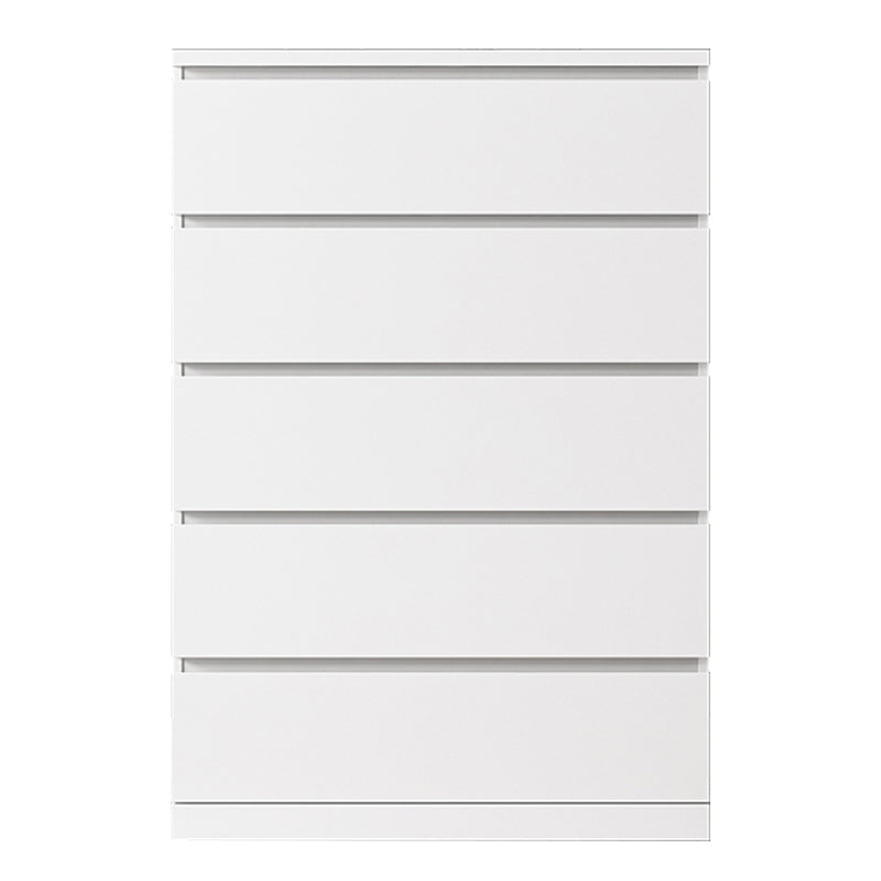 Artificial Wood Living Room Sideboard Cabinet Modern Buffet Server Cabinet with Drawers White 31"L x 16"W x 47"H Clearhalo 'buffet_sideboard' 'Buffets & Sideboards' 'Furniture' 'furniture_buffet_sideboard' 'Kitchen & Dining Furniture' 4948527
