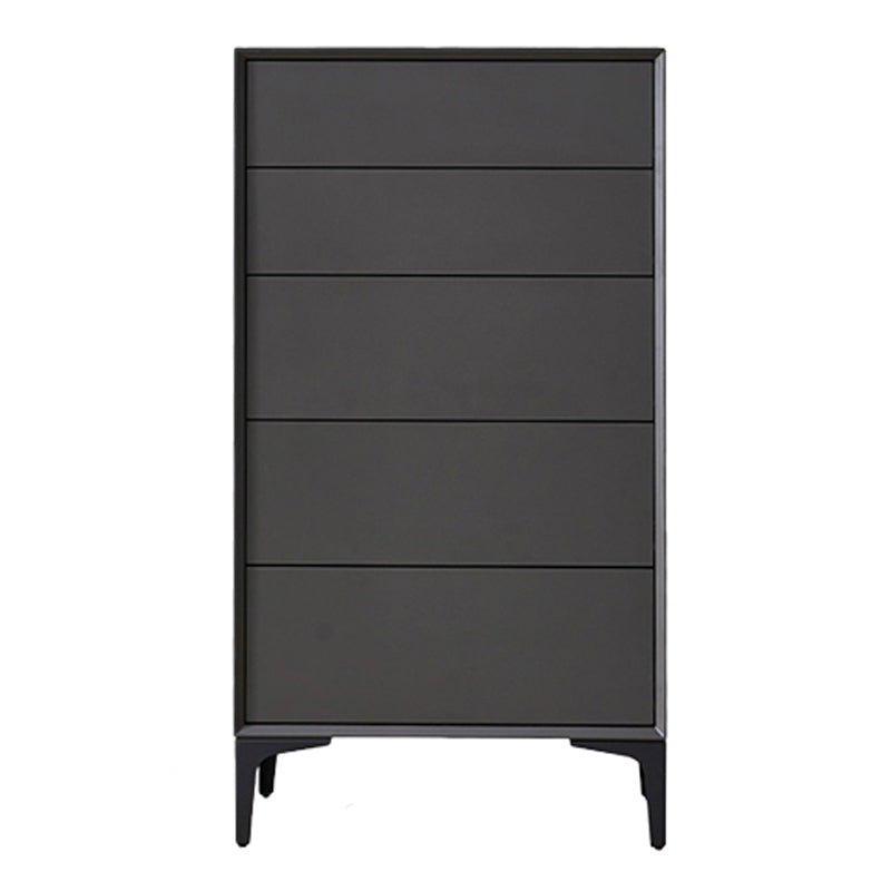 Drawer Wood Sideboard Modern Buffet Server Cabinet with Drawer for Dining Room Dark Gray 24"L x 16"W x 43"H Clearhalo 'buffet_sideboard' 'Buffets & Sideboards' 'Furniture' 'furniture_buffet_sideboard' 'Kitchen & Dining Furniture' 4948674