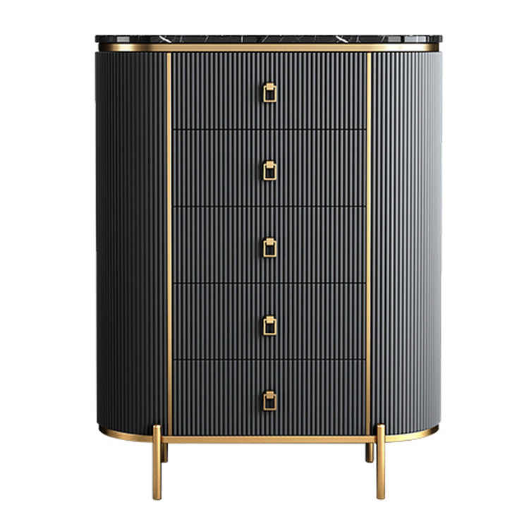 Modern Style Stone Buffet Sideboard 31.5"W Dining Room Buffet Server with Drawer Grey 31"L x 16"W x 46"H Clearhalo 'buffet_sideboard' 'Buffets & Sideboards' 'Furniture' 'furniture_buffet_sideboard' 'Kitchen & Dining Furniture' 4948697