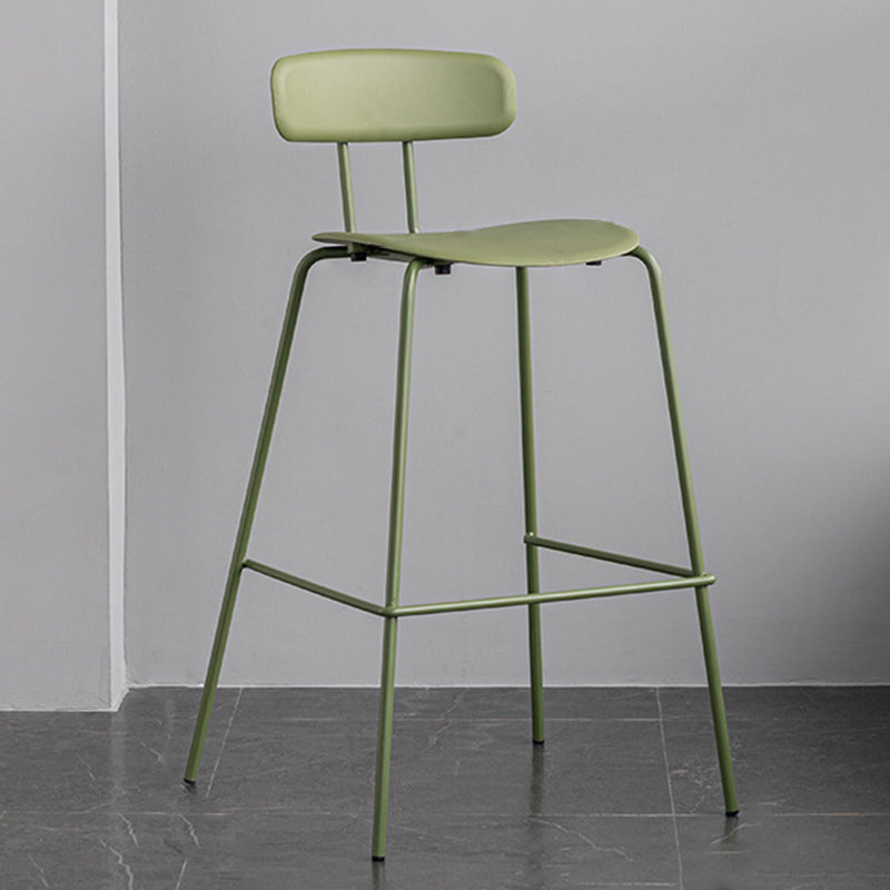 Scandinavian Milk Tea Shop Footrest Stool Matte Finish Iron Bar Stool Green 1 Piece Clearhalo 'Bar Furniture' 'Bar Stools' 'bar_stools' 'furn' 'furn_bar_stools' 'Furniture' 'furniture_bar_stools' 'Kitchen & Dining Furniture' 4953350
