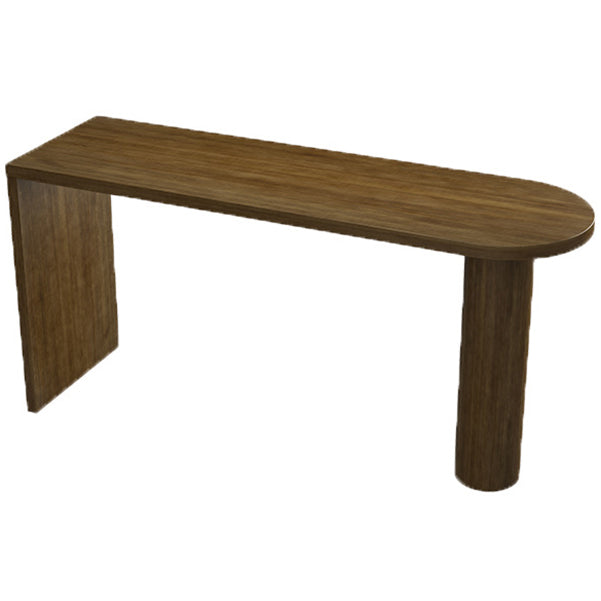 Pine Wood Bar Dining Table Modern Bar Table with Double Pedestal for Dining Room Without Chairs Clearhalo 'Bar Furniture' 'Bar Tables' 'bar_tables' 'furn' 'furn_bar_tables' 'Furniture' 'furniture_bar_tables' 'Kitchen & Dining Furniture' 4960869