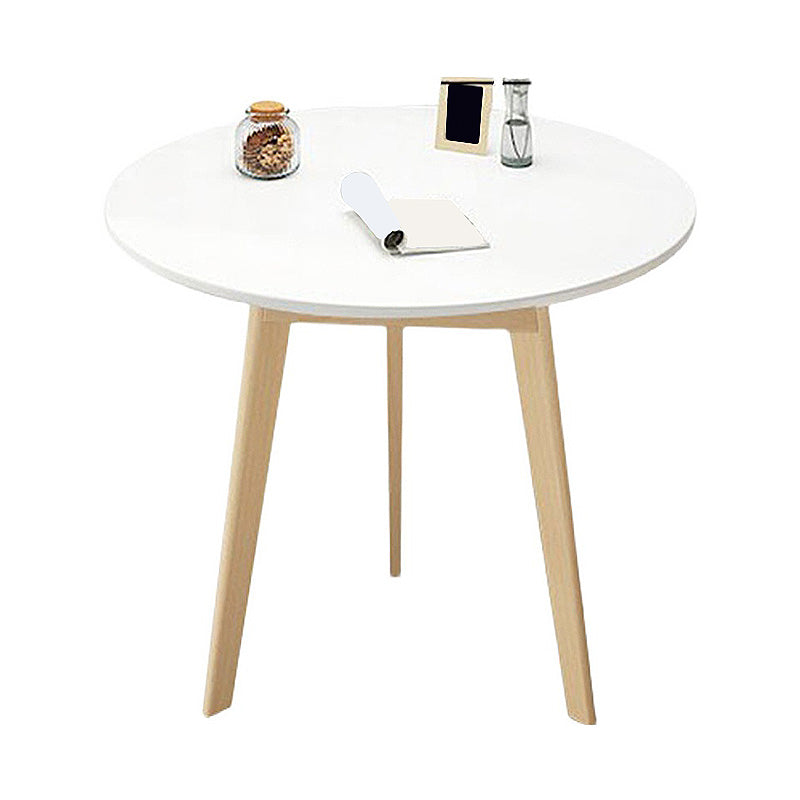 Modern Style Wooden Base Top Round Coffee Table for Apartment White Clearhalo 'Coffee & Accent Tables' 'Coffee Tables' 'coffee_tables' 'furn' 'furn_coffee_tables' 'Furniture' 'furniture_coffee_tables' 'Living Room Furniture' 4972802