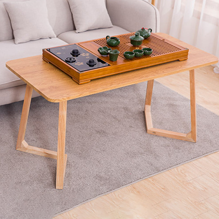Modern Wooden Rectangular Coffee Table Cocktail Table in Natural Clearhalo 'Coffee & Accent Tables' 'Coffee Tables' 'coffee_tables' 'furn' 'furn_coffee_tables' 'Furniture' 'furniture_coffee_tables' 'Living Room Furniture' 5001687