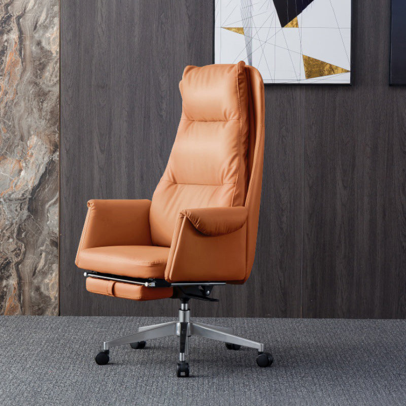 High-back Metal Frame Modern Task Chair Executive Ergonomic Office Chair Orange Clearhalo 'furn' 'furn_office_chair' 'Furniture' 'furniture_office_chair' 'Office Chairs' 'Office Furniture' 'office_chair' 5010766