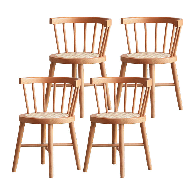 Dining Room Windsor Chairs Contemporary Solid Wood Kitchen Chair for Home Cherry Wood 4 Piece Set Clearhalo 'Dining Chairs' 'Dining Tables & Seating' 'dining_chair' 'furn' 'furn_dining_chair' 'Furniture' 'furniture_dining_chair' 'Kitchen & Dining Furniture' 5020202