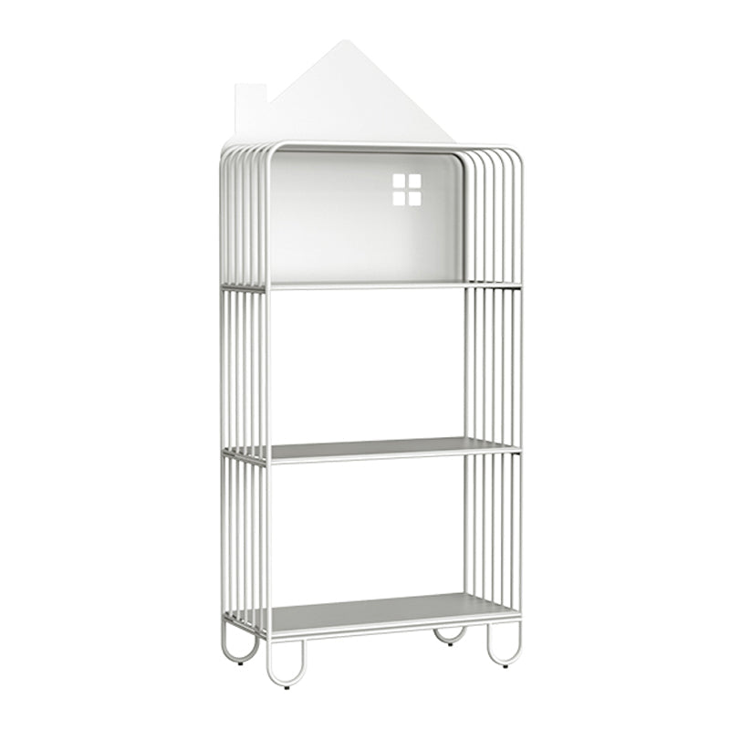 Scandinavian Style Bookshelf Open Back Bookcase for Office and Study Room 24"L x 11"W x 54.7"H White Clearhalo 'Bookcases' 'furn' 'furn_bookcases' 'Furniture' 'furniture_bookcases' 'Office Furniture' 5029448