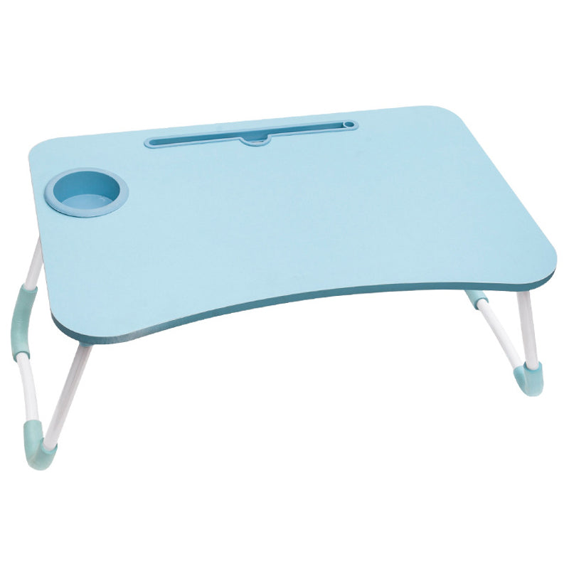 Bedroom Wooden Study Table Contemporary Folding Writing Desk,23.6"L x 15.7"W x 11"H Blue Clearhalo 'furn' 'furn_office_desk' 'Furniture' 'furniture_office_desk' 'Office Desks' 'Office Furniture' 'office_desk' 5030105