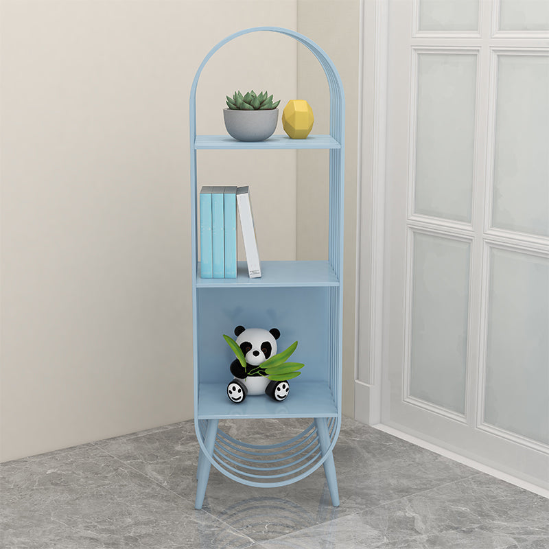 52"H Scandinavian 3-shelf Bookshelf Etagere Shelf Bookcase for Study Room Blue Clearhalo 'Bookcases' 'furn' 'furn_bookcases' 'Furniture' 'furniture_bookcases' 'Office Furniture' 5034965