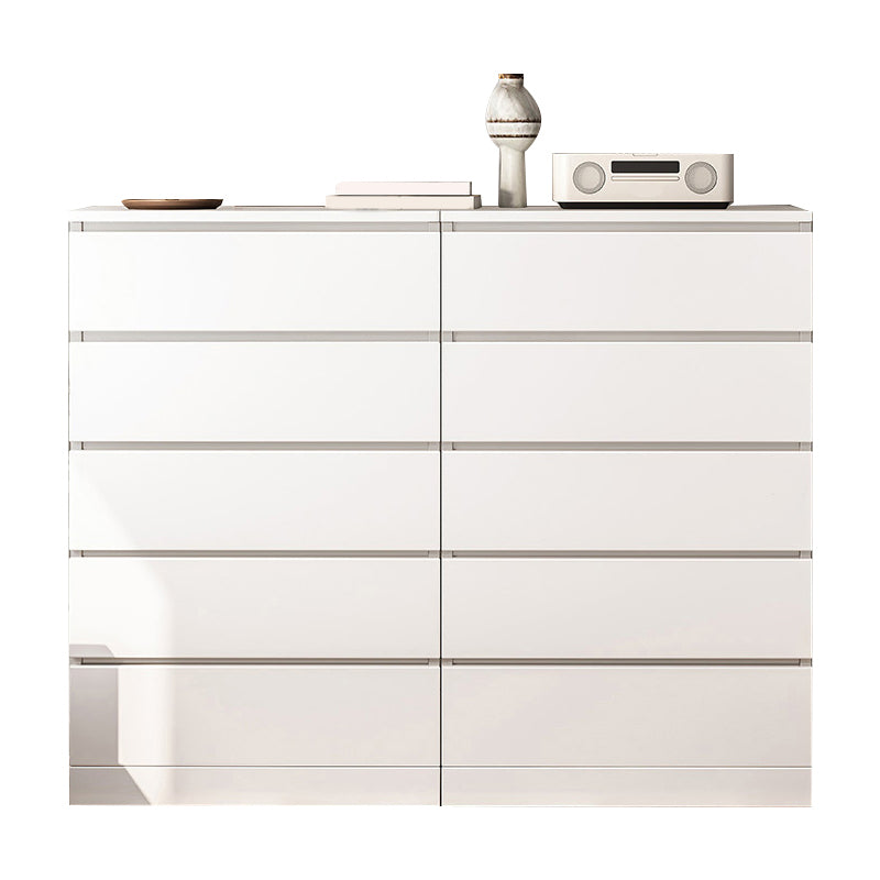 Modern Simple Sideboard Engineered Wood Buffet Table with Drawer for Living Room 47"L x 16"W x 43"H White Clearhalo 'buffet_sideboard' 'Buffets & Sideboards' 'furn' 'furn_buffet_sideboard' 'Furniture' 'furniture_buffet_sideboard' 'Kitchen & Dining Furniture' 5035402