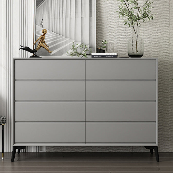 Modern Engineered Wood Buffet Sideboard 15.7"D Dining Room Buffet Server 47.2"L x 15.7"W x 39.4"H Grey Clearhalo 'buffet_sideboard' 'Buffets & Sideboards' 'furn' 'furn_buffet_sideboard' 'Furniture' 'furniture_buffet_sideboard' 'Kitchen & Dining Furniture' 5035500
