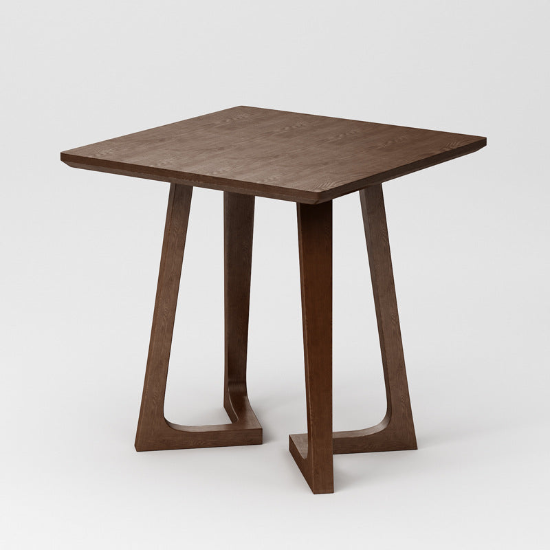 Wood Abstract End Table Traditional Espresso/Natural Sofa Side End Table for Living Room Square Clearhalo 'Coffee & Accent Tables' 'End & Side Tables' 'end_side_table' 'end_side_tables' 'furn' 'furn_end_side_tables' 'Furniture' 'furniture_end_side_table' 'Living Room Furniture' 5039585