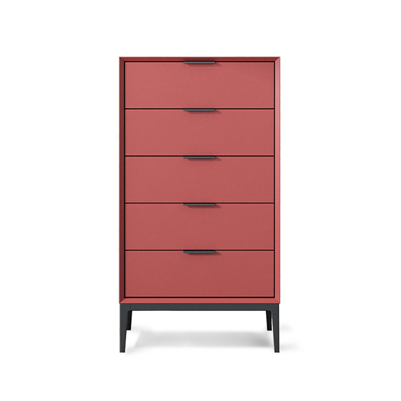 Modern Style Sideboard with Wooden Drawers and Storage for Living Room Red 21"L x 16"W x 33"H Clearhalo 'buffet_sideboard' 'Buffets & Sideboards' 'Furniture' 'furniture_buffet_sideboard' 'Kitchen & Dining Furniture' 5048088