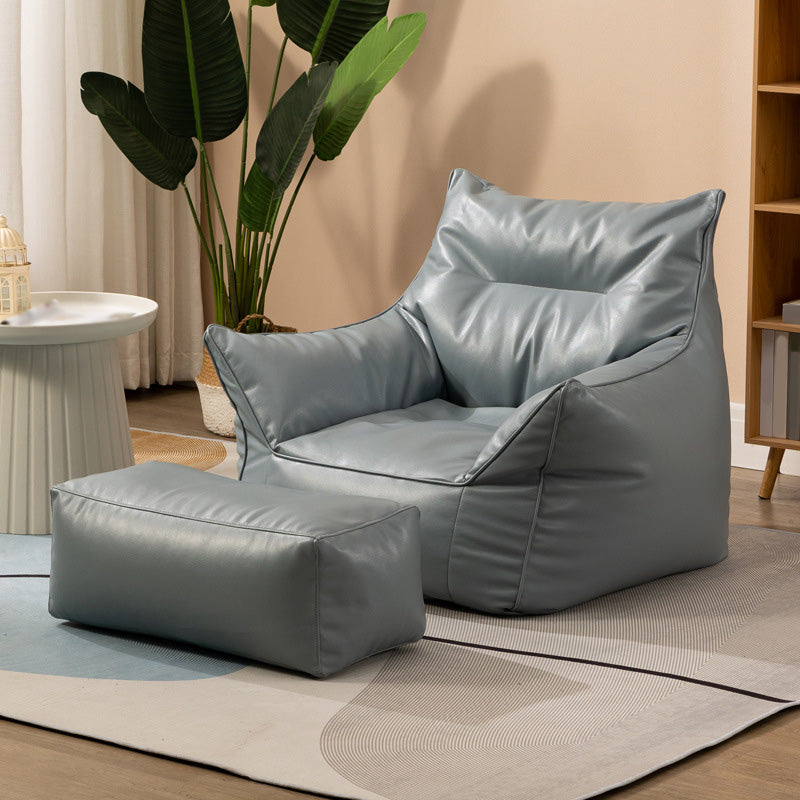 Sedia in vetro in pelle 31,4 "l x 31,4" w x 31,4 "H armi incluse sedia