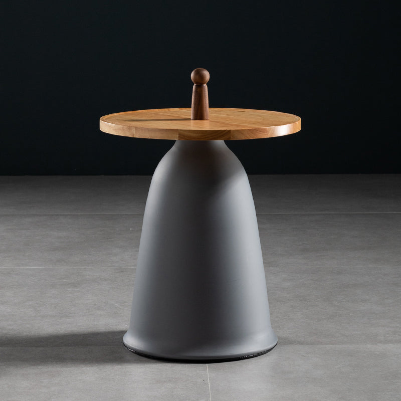 17.7 "/21.6" Mesa de altura de pedestal mental de altura Mada redonda de madera