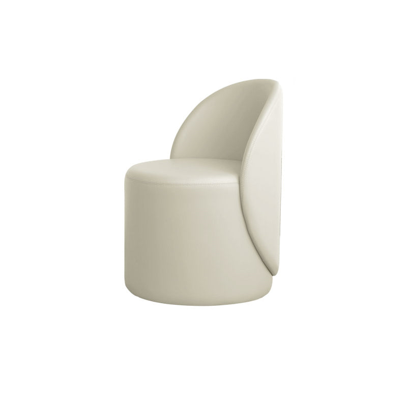 Sedia scandinava a colore solido a bracciola sedia accento stretto