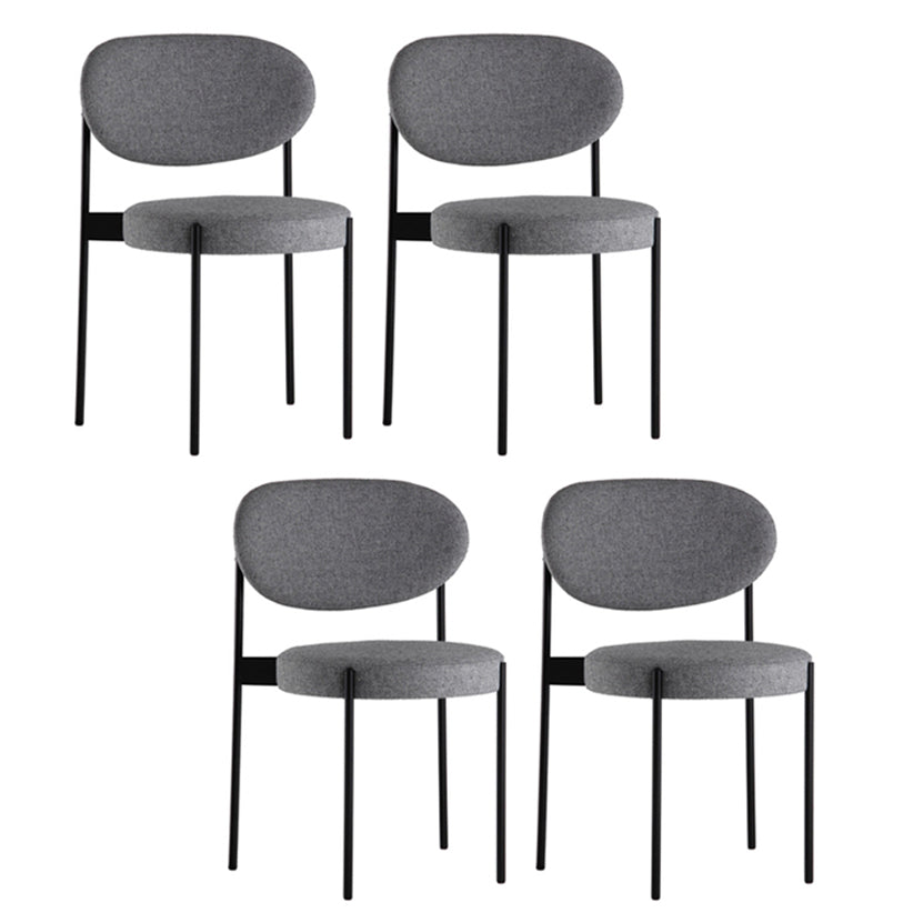 Chaise de salle à manger à dos ouvert contemporain chaise latérale rembourrée