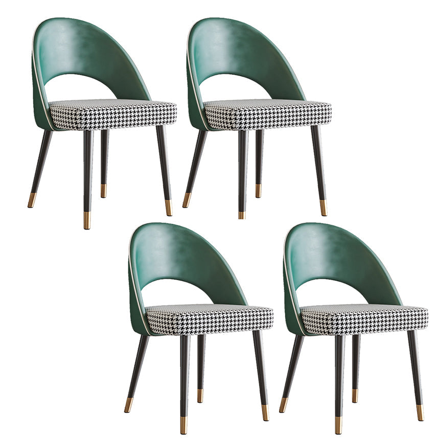 Sedia da pranzo aperta contemporanea sedia imbottita per sala da pranzo