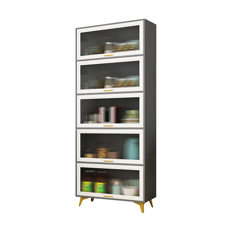 Sideboard in legno ingegnerizzato in stile glam Sideboard in vetro in vetro per soggiorno