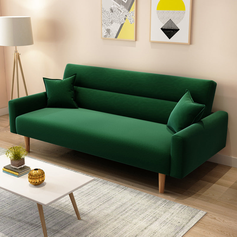 31,4 "H Leinen/Samt quadratische Armkissen -Rückensofa für Wohnzimmer