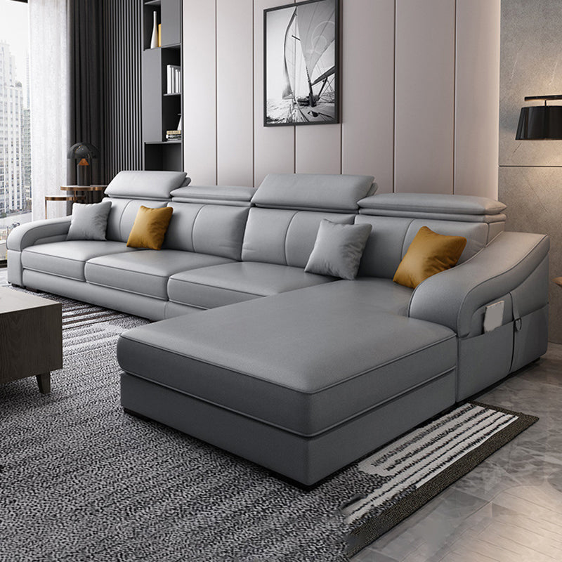 Divano a 4 posti moderno di metà secolo e cuscino da cuscino da cuscino cucito di divano posteriore