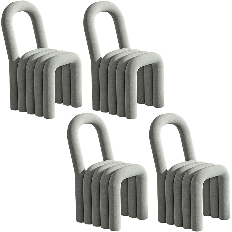 Chaise de dos ouverte contemporaine Velvet Dining Dining Fide pour intérieur