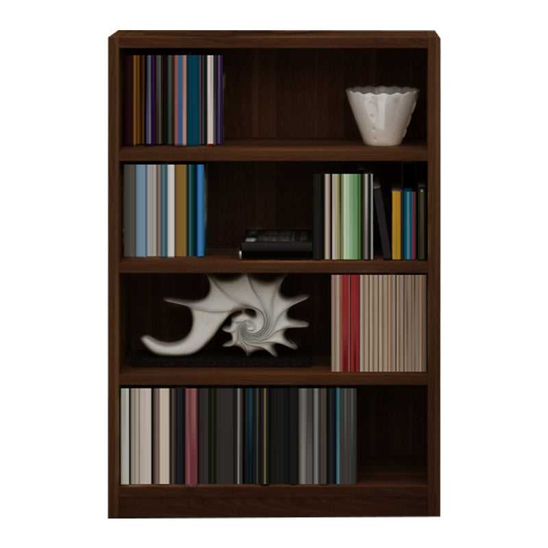 9.65 "W Bibliothèque Style contemporain fermé arrière Brown Bidress pour le bureau à domicile