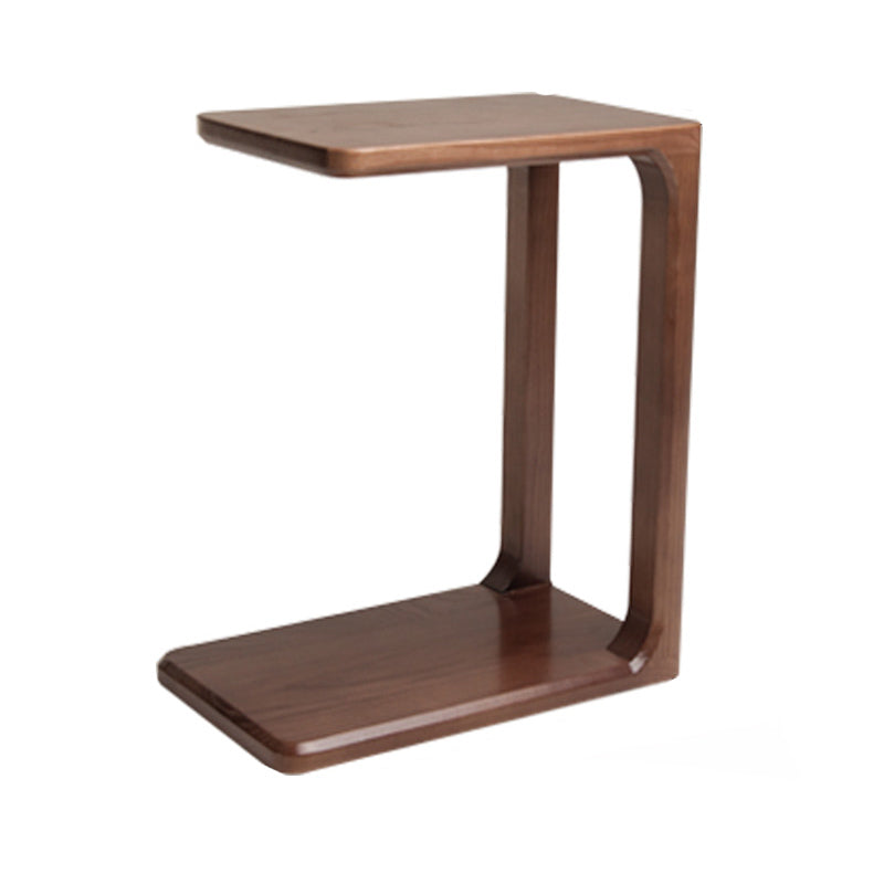 Solid Wood Modern Night Table Open opslag Ash 1-plank bed nachtkastje