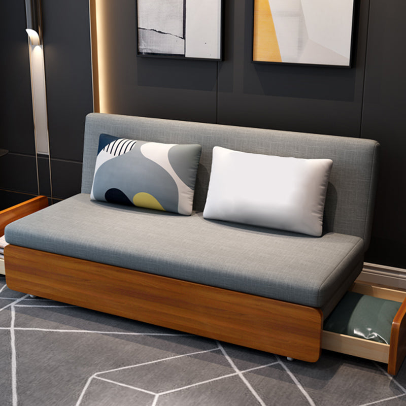 Zeitgenössischer Leinen Armless Sofa Bett waschbares Standardsofa für Wohnzimmer