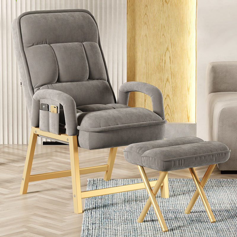 22.05"L x 37.8"W x 37.8"H Modern Sewn Pillow Back Track Arms Parsons Chair