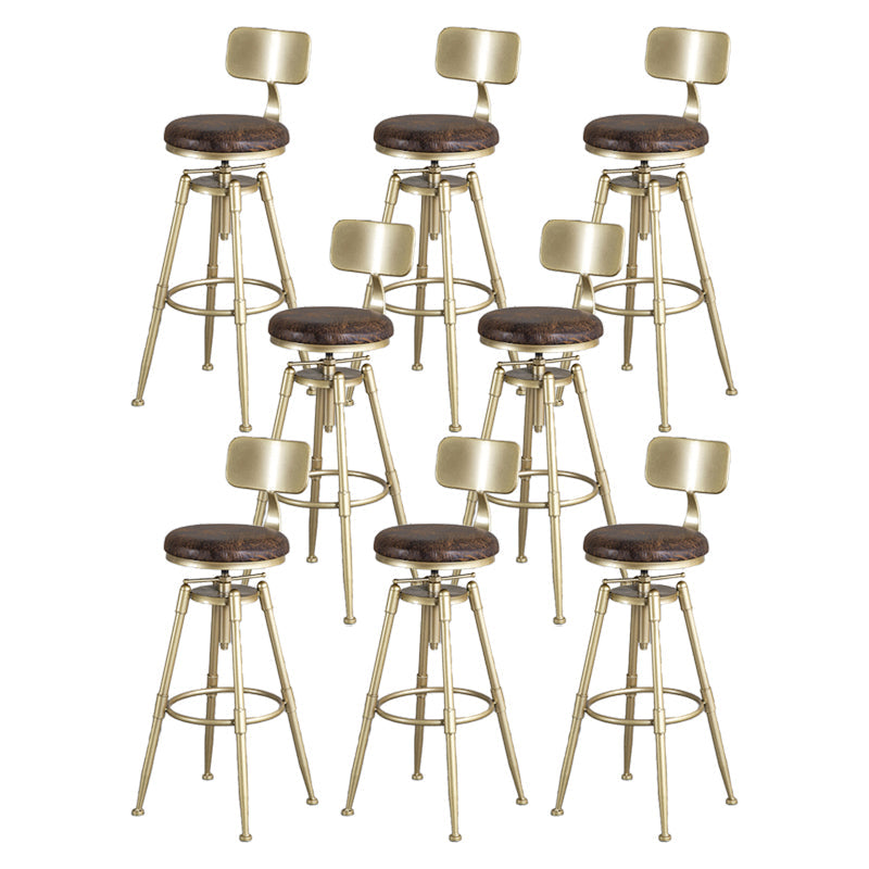 Wohnzimmer Glamstil Barstool Gold 4 -Legs Barhocker mit Pedal