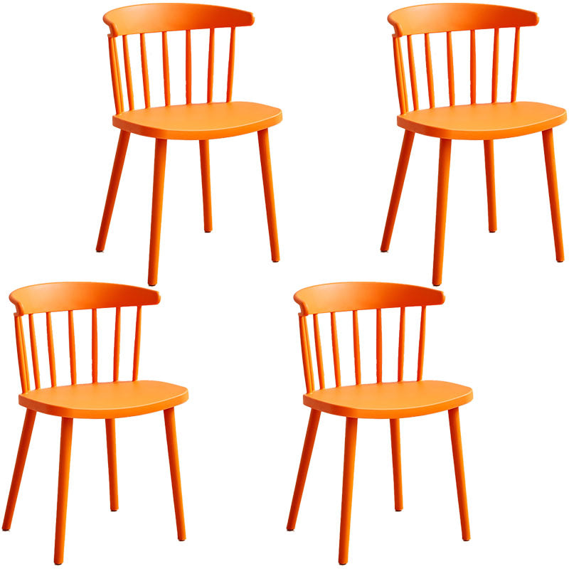 Plastic eigentijdse zijstoel Windsor Back Indoor-Outdoor Stoel