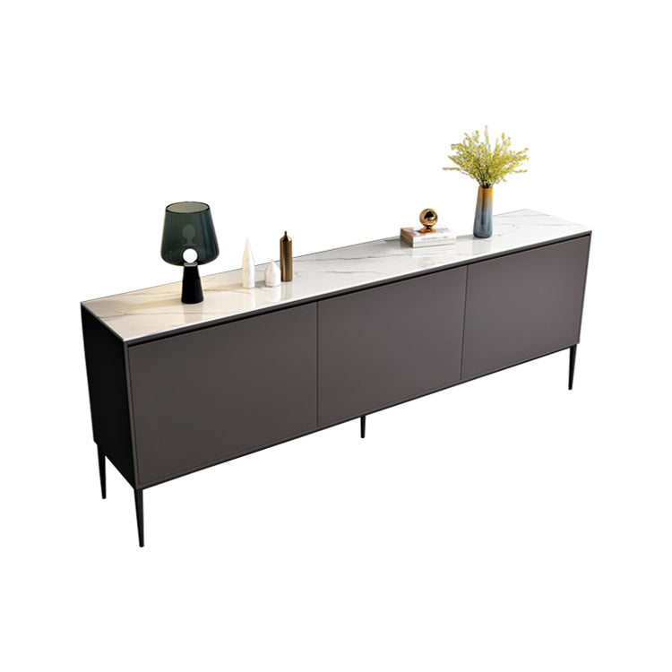 Sideboard in legno ingegnerizzato in stile glam per soggiorno