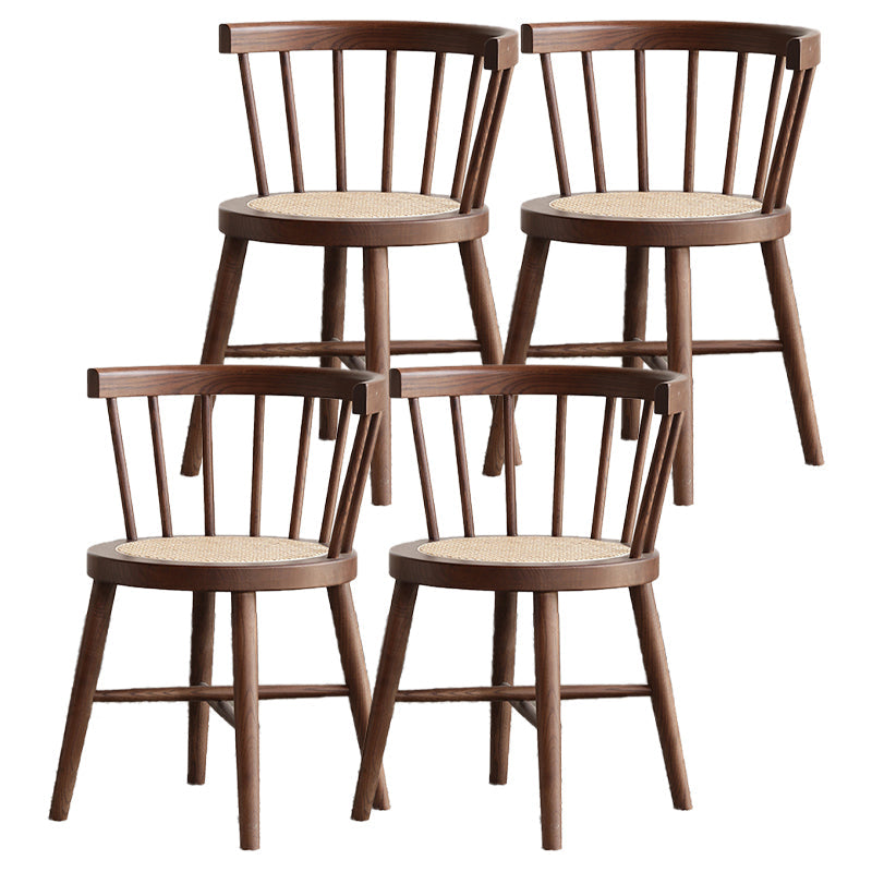 Dining Room Arm Chairs Modern Solid Wood Side Chair for Home Walnut 4 Piece Set Clearhalo 'Dining Chairs' 'Dining Tables & Seating' 'dining_chair' 'furn' 'furn_dining_chair' 'Furniture' 'Kitchen & Dining Furniture' 5149030