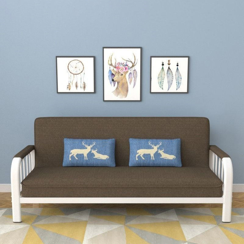 Eigentijdse vierkante arm slaapbank wasbare cabriolebank voor woonkamer