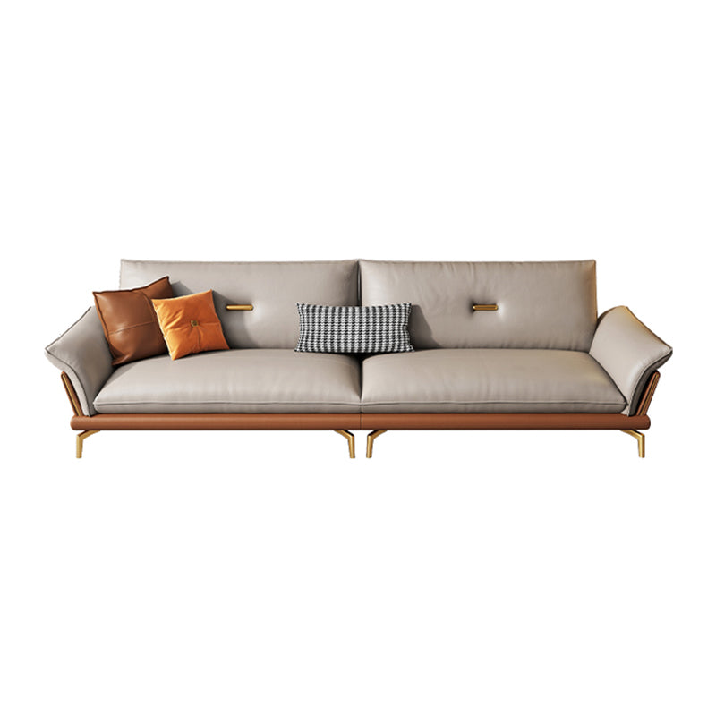 Modern Cushions Sofa 37.40" D x 34.64" H Flared Arm Sofa for Living Room