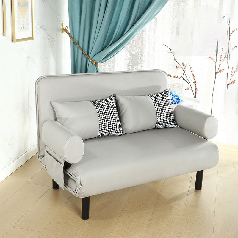 Moderne faux lederen bank 28.34 "D x 32.28" H verzonken armbeel