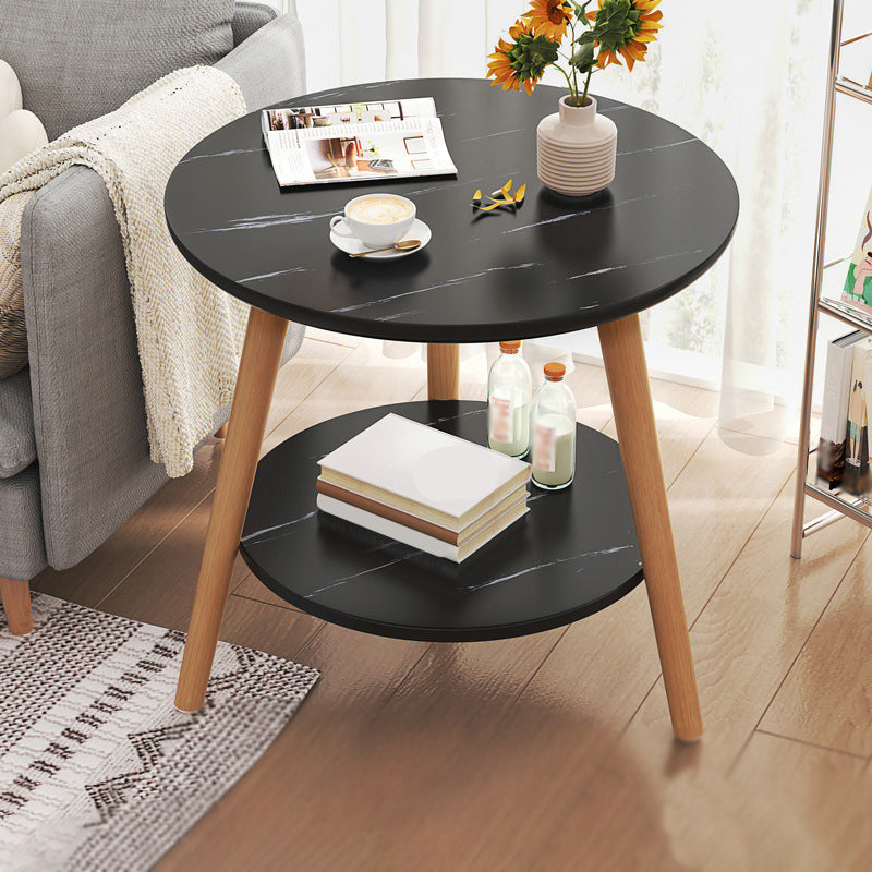 Table de bout Scandinave 3 jambes Dia 15.7 "/19.7" /23.6 "Table d'appoint en bois rond